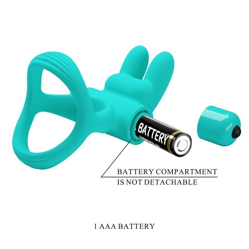 Anneau à pénis vibrant Passionate Dante verte