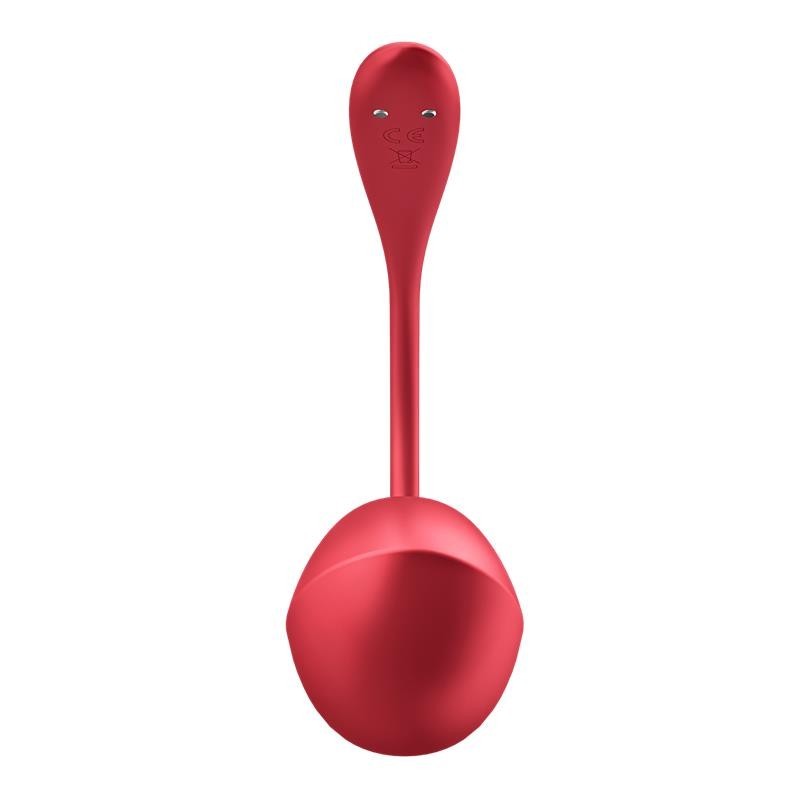 Pétale brillant avec application Satisfyer Connect rouge