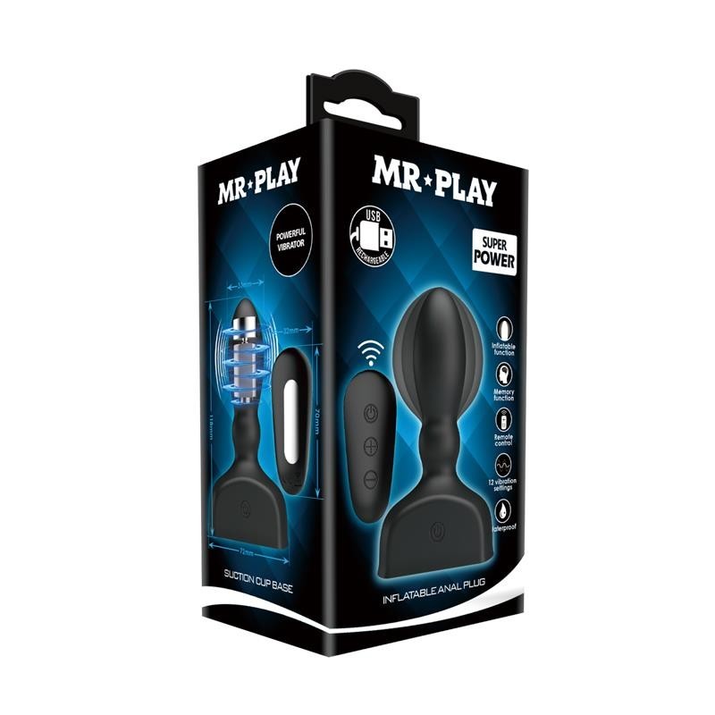 Plug Anal Gonflable avec Contrôle À Distance Mr. Play