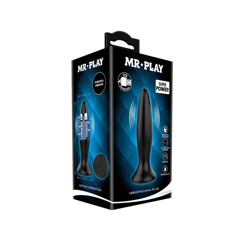 Plug anal vibrant Mr. play USB silicone Clave 50