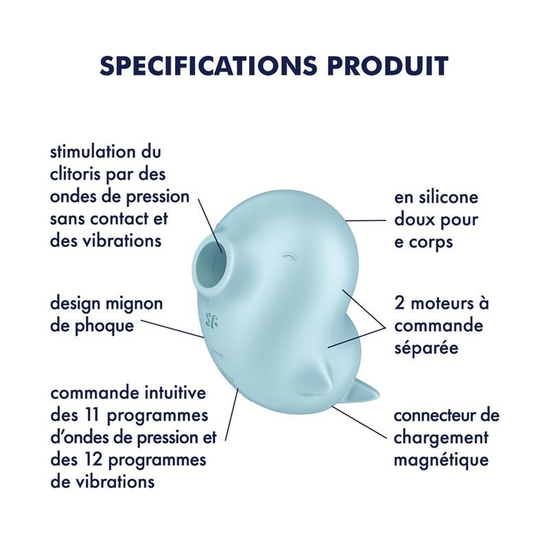 Sasset Seal Aspirateur de clitoris vibrant