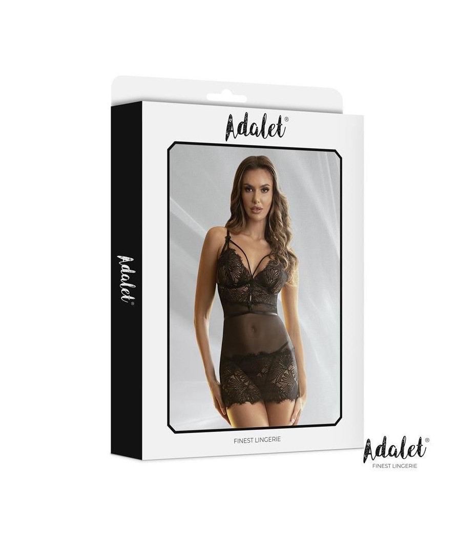 Lila nuisette dos ouvert et Tanga