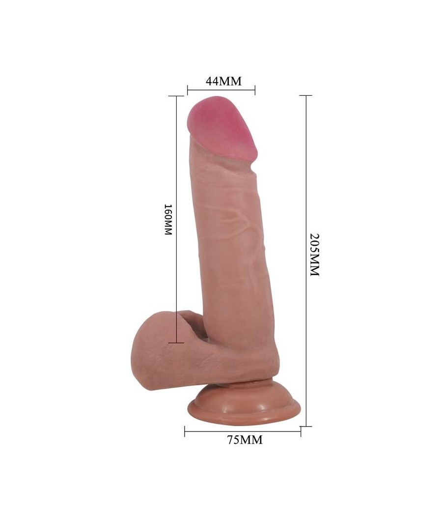 Gode avec peau glissante 20,5 cm