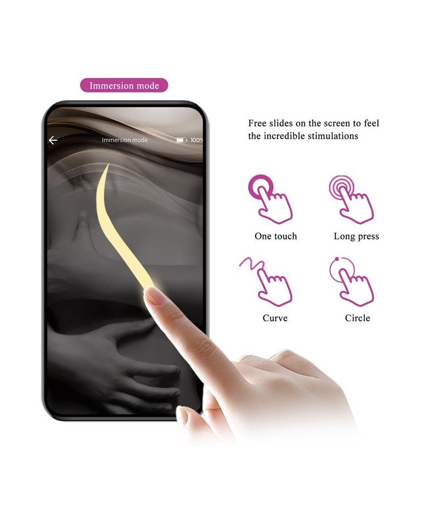 Doreen oeuf vibrant avec Electro Shock et APP