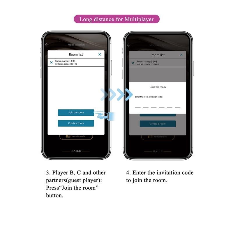 Doreen oeuf vibrant avec Electro Shock et APP