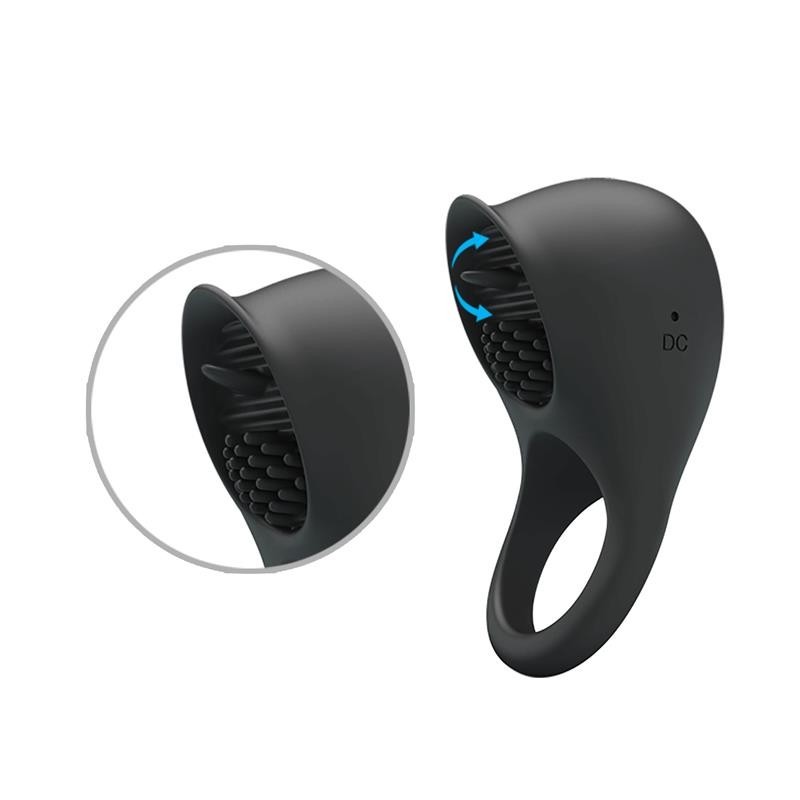 Shaking II Bague à pénis avec langue