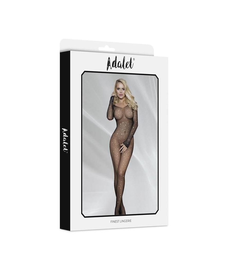 Maty Bodystocking entrejambe Ouvert avec pierres