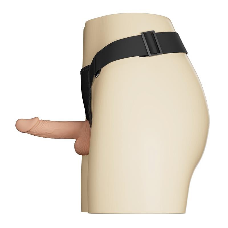 harnais avec gode et vibration 7.6