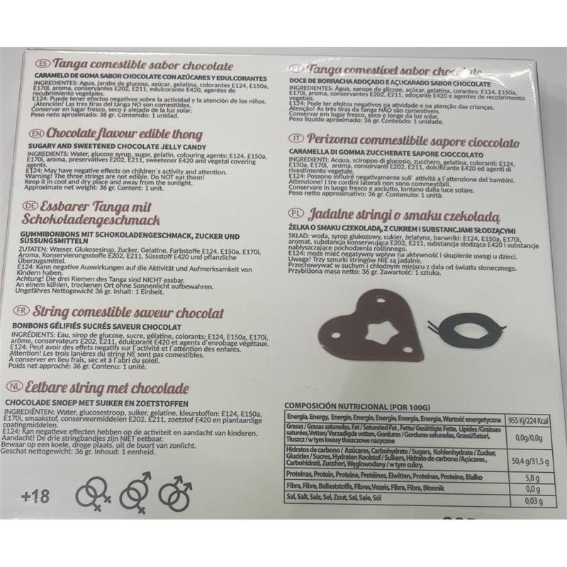 Tanga Comestible Unisexe Chocolat