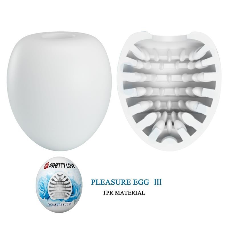oeuf masturbateur Pleasure Egg III blanc