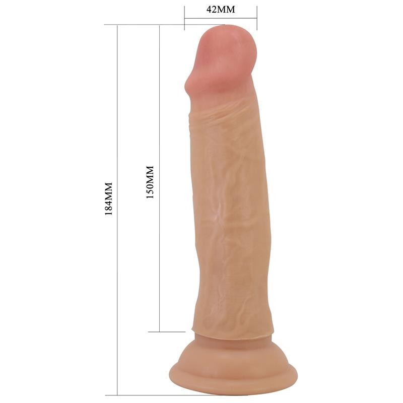 Gode avec peau glissante 18,4 cm