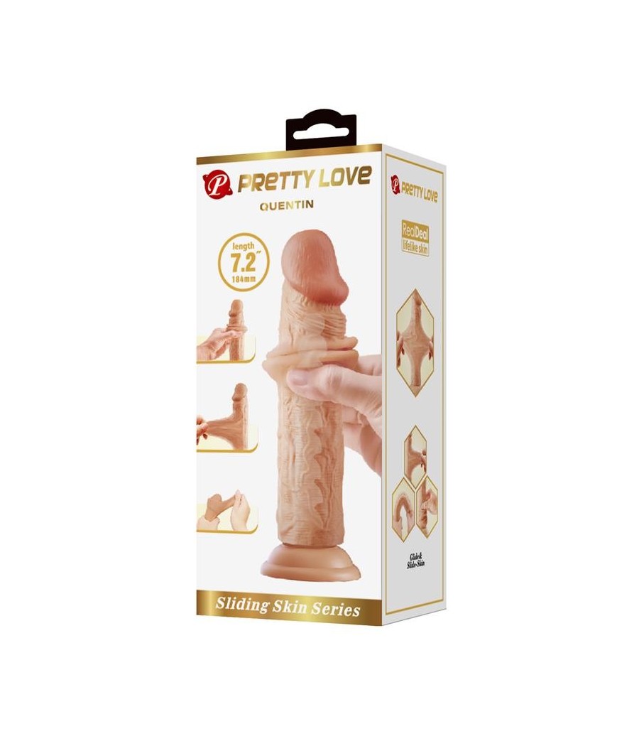 Gode avec peau glissante 18,4 cm