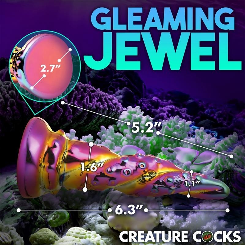 Gode de Vidrio borosilicaté Enchanting Rainbow