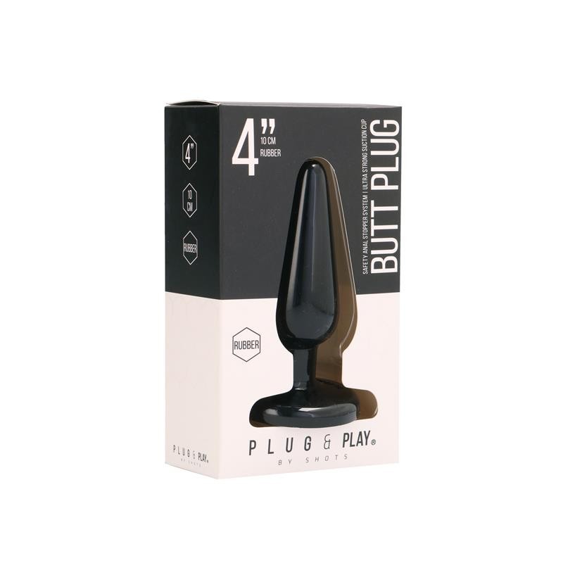 Plug Anal Shots Plug & play Basic 10 cm Couleur Noir