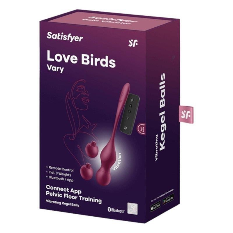 Les Love Birds Varet avec APP rouge vin