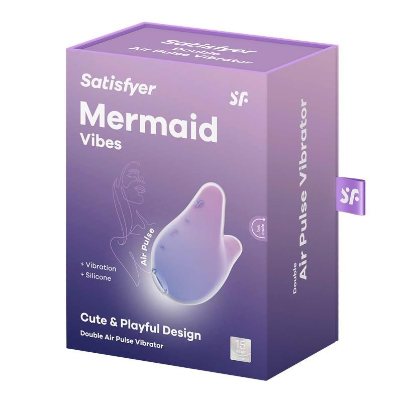 Aspirateur de clitoris Mermaid Vibes violet et rose