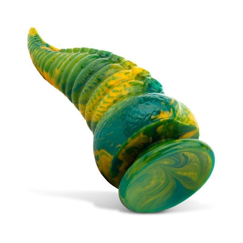 Gode Tentacle Delight Vert et jaune 22,4 cm - 8,8