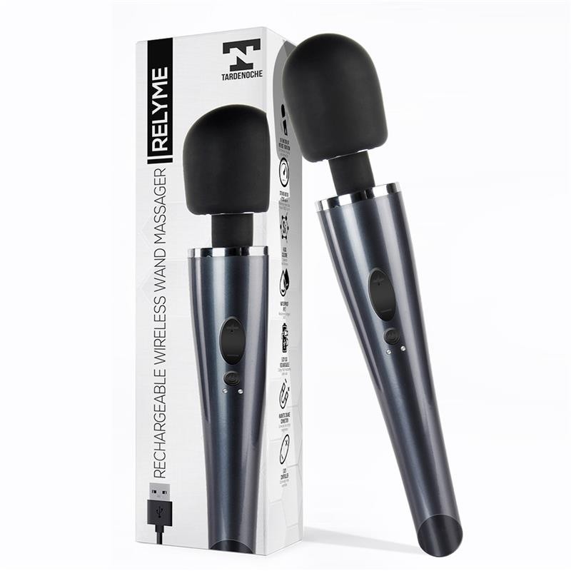 vibro wand Relyme USB silicone noir
