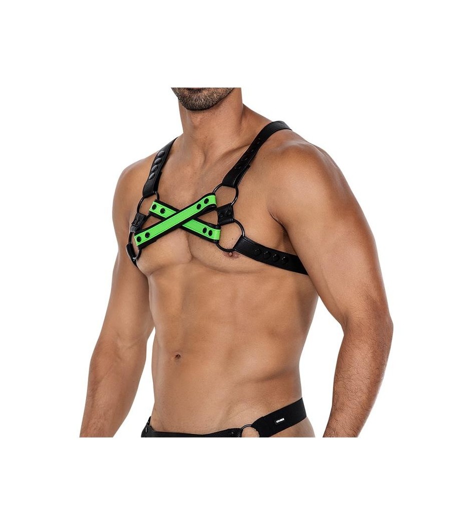 H4RNESS06 harnais de poitrine 4WAet Vert Taille Unique