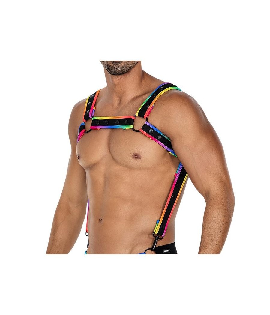 H4RNESS05 harnais de poitrine Neon Multicouleur Taille Unique