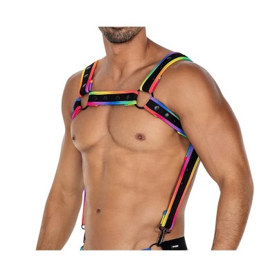 H4RNESS05 harnais de poitrine Neon Multicouleur Taille Unique