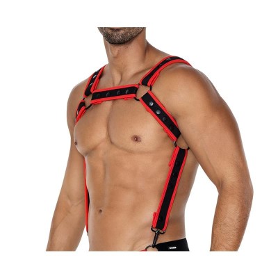 H4RNESS05 harnais de poitrine Neon rouge Taille Unique