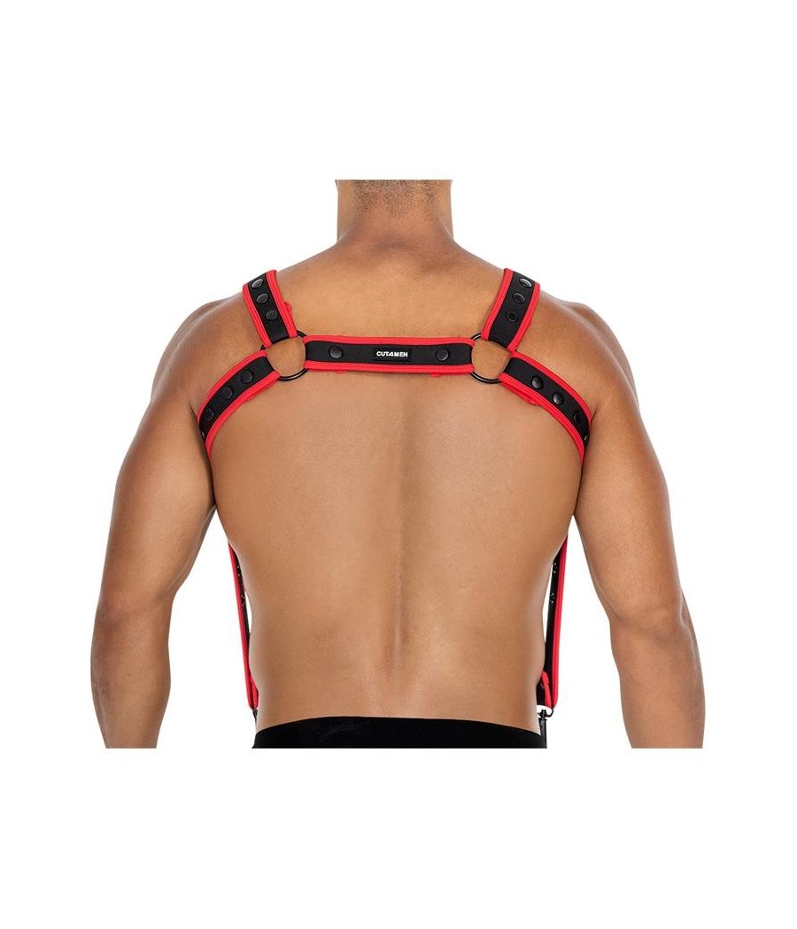 H4RNESS05 harnais de poitrine Neon rouge Taille Unique