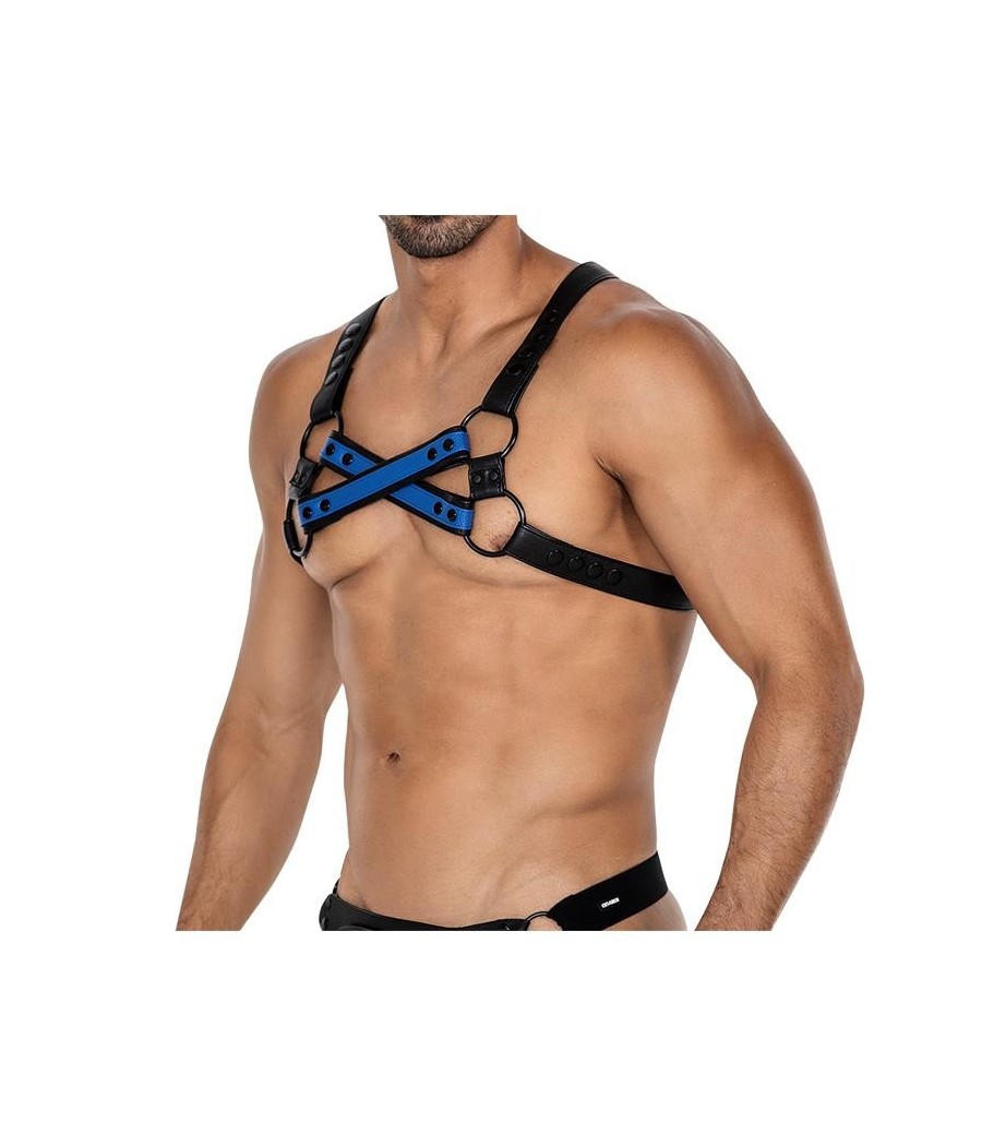 H4RNESS06 harnais de poitrine 4WAet bleu Taille Unique