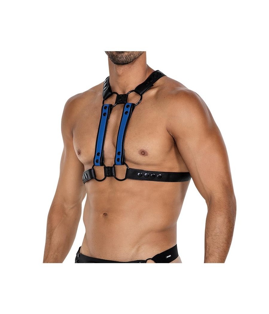 H4RNESS06 harnais de poitrine 4WAet bleu Taille Unique