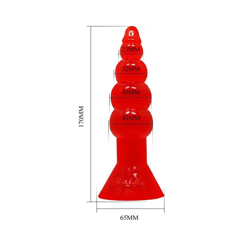 Baile Plug Anal forme bulbeuse Couleur orange