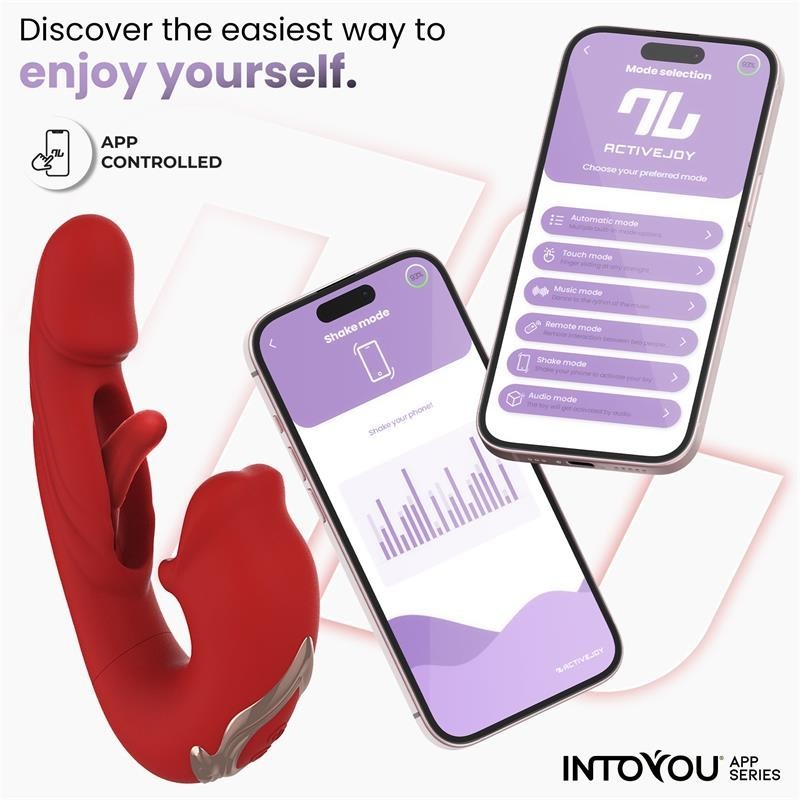 Mouty Vibromasseur avec fonction grignotage et flappement avec application