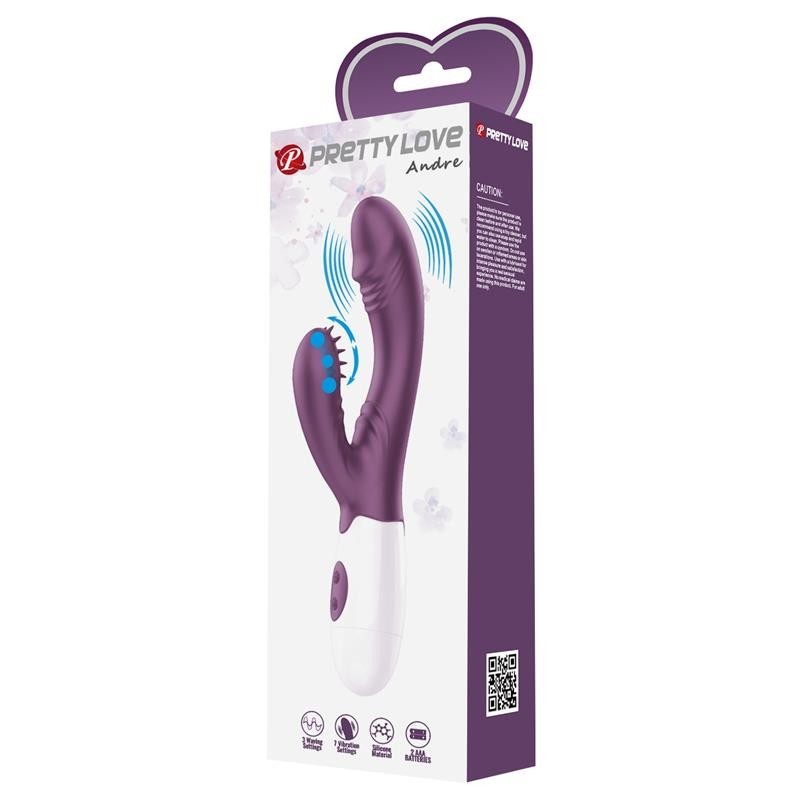 Vibromasseur Andre 30 fonctions mauve