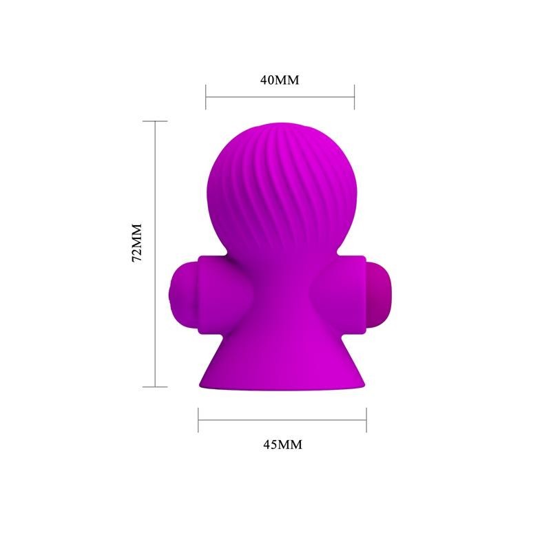 Etui pour mamelons avec Vibración rose