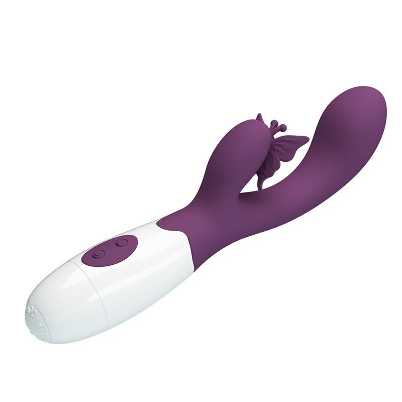 vibromasseur Butterflet Kiss 30 fonctions mauve