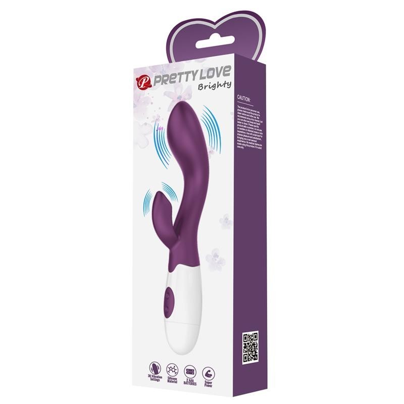 vibromasseur Brighty 30 fonctions mauve