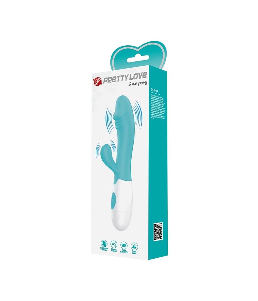 Snappet vibromasseur Rabbit 30 fonctions Bleu