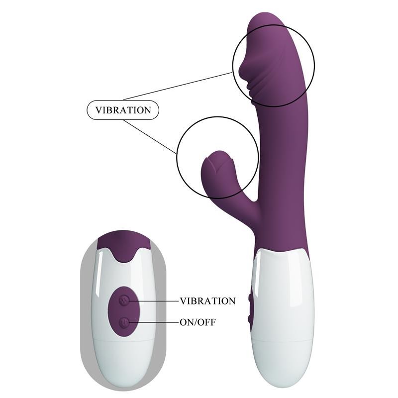 vibromasseur Snappet 30 fonctions mauve