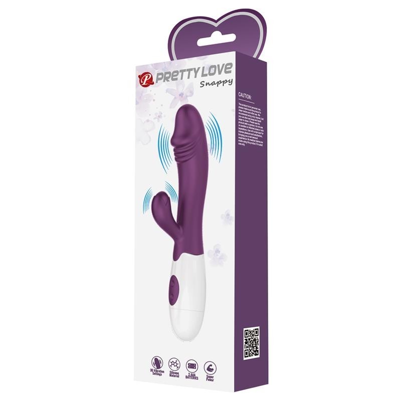vibromasseur Snappet 30 fonctions mauve