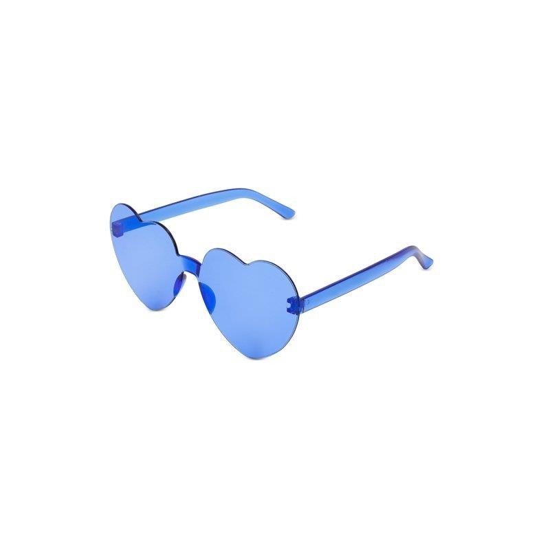 lunettes Party forme de de coeur bleu