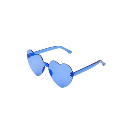 lunettes Party forme de de coeur bleu