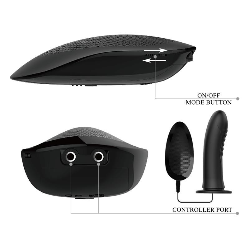 Myron harnais avec gode vibrant 7.2