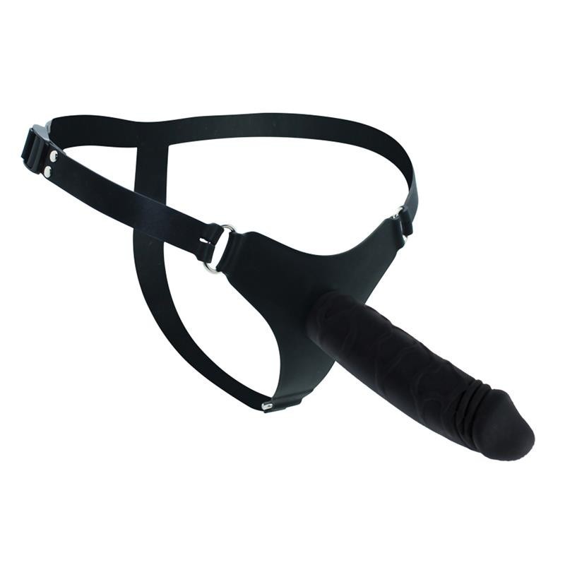 Rimba Latex play harnais avec Gode 17 cm