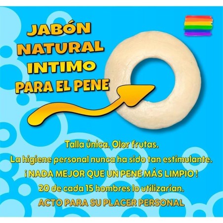 savon en forme de Anneau pour pénis orange
