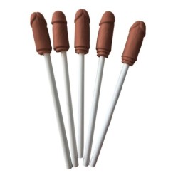 5 stylos avec la pointe pénis bronzé