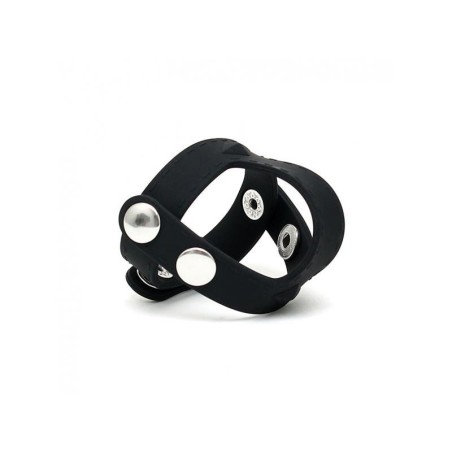 Rimba Latex play Anneau à pénis et testicules réglable