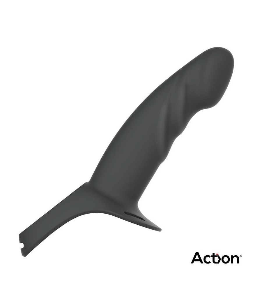 harnais Strap-On avec Gode creux silicone Premium taille S noir