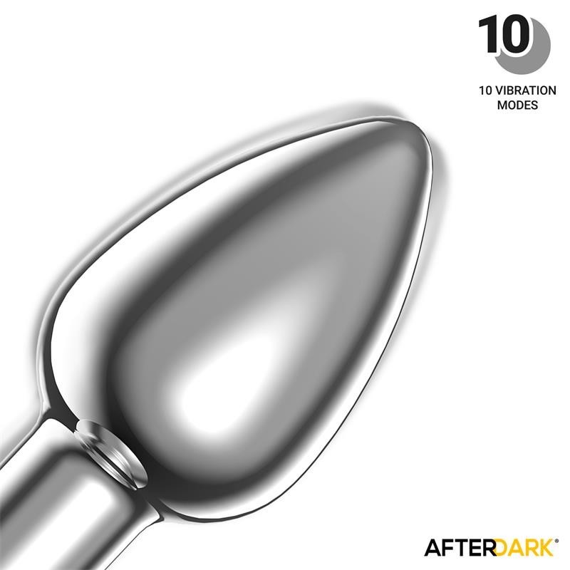 Dimpor Plug Anal chromé vibrant USB Magnétique Taille S