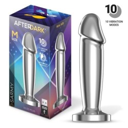 Sarmet Plug Anal chromé vibrant USB Magnétique Taille M