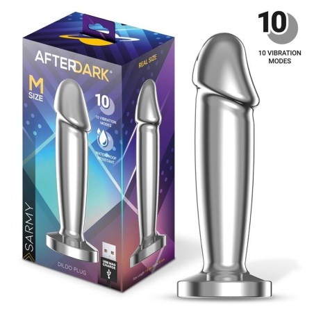 Sarmet Plug Anal chromé vibrant USB Magnétique Taille M