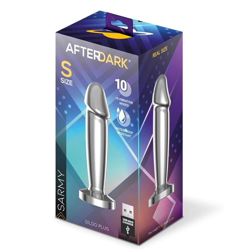 Sarmet Plug Anal chromé vibrant USB Magnétique Taille S
